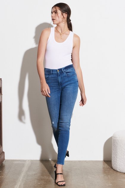 Wild West Fit Yüksek Bel Düz Paça Esnek Jean Kot Pantolon