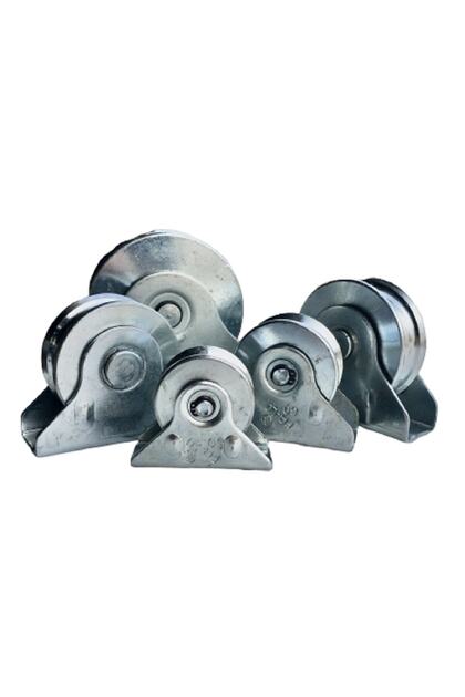 60 Mm Raylı Kapı Makarası Demir Kapı Ray Makarası Kepli Makara