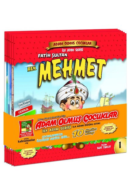 Adam Olmuş Çocuklar Ilk Adım Serisi - Çocuk Kitapları Seti (10 Kitap)