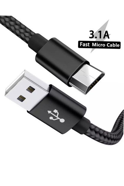 Samsung Huawei Xiaomi Oppo Hızlı Şarj Kablosu 25cm Mikro Usb Tüm Modellere Uyumlu 680mps 5a