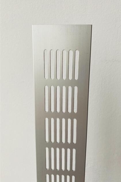 6x40cm Aluminyum Havalandırma Menfezi 60*400mm, Gümüş