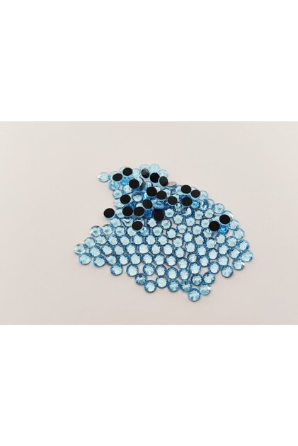 5 Mm Bonding Glass Stone 500 Pcs With Iron And Glue