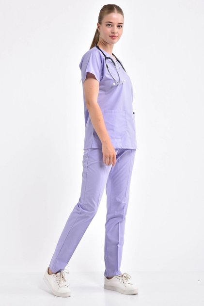 Lilac Surgical Uniform Set