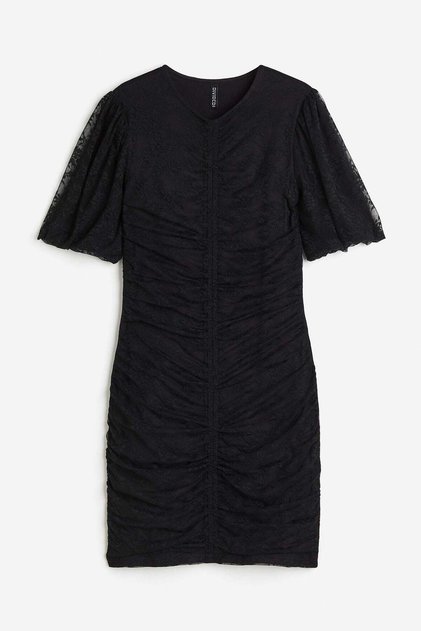 Gathered bodycon dress