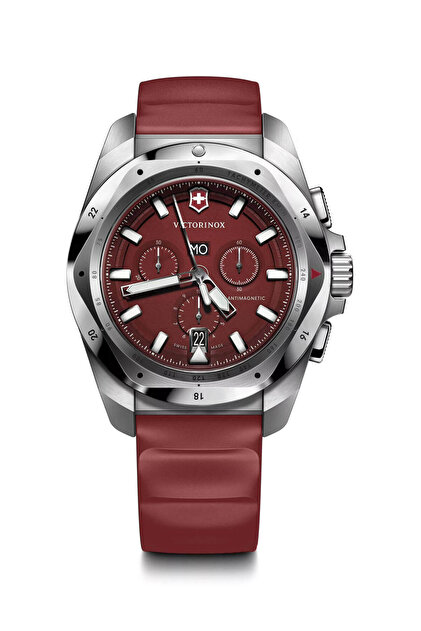 ちこ VICTORINOX I.N.O.X. Chrono Erkek Saat – Kauçuk Kayış & Paslanmaz