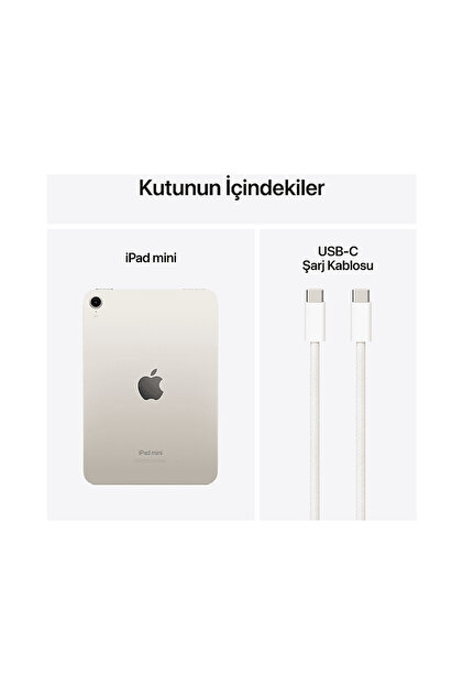 Apple MXN83TU/A iPad Mini 7 128 GB Wifi Tablet Starlight - Fiyatı
