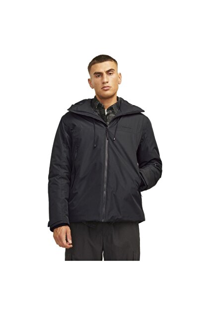 Jack & Jones 12262093 Jcosummit Padded Shell Jacket Sn Siyah