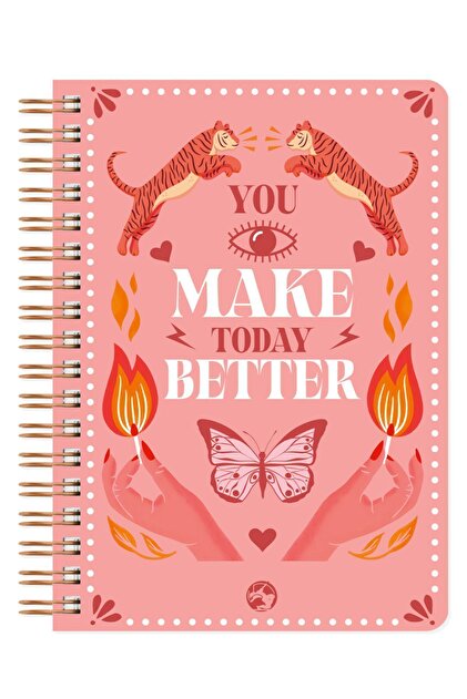 Utopia Spiral Notebook Plain Make Better 17X24 cm