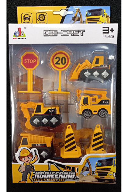 1/64 ミニカー　8台セット Smartfox Oyuncak Inşaat Araçları Seti - 8 Parça -metal - Fiyatı