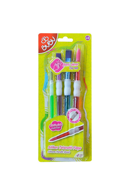 Bubu Silicone Brush with Handle 4 Pcs (Fr0003)