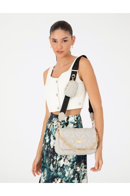 Gray Crossbody Bag 50288202 -Vr024