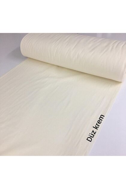 Half Meter 100% Cotton Poplin Fabric Plain Cream 50X240 cm