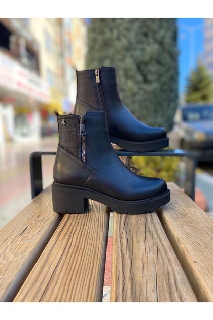 Venüs 2454601 Siyah Deri Klasik Bot - Fiyatı, Yorumları