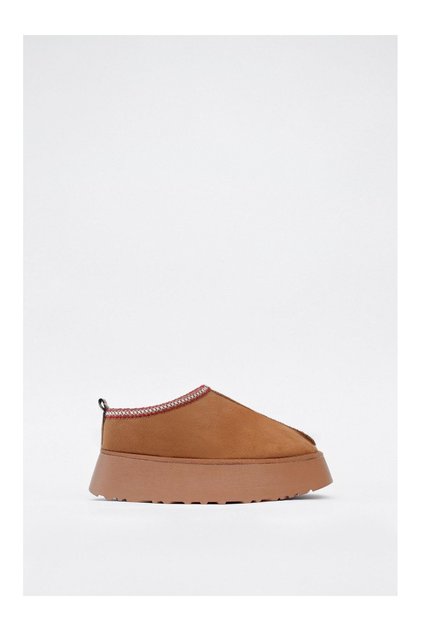 Tan Suede (Huggie XL) Women's Slippers with Wool Inside