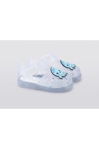 S10306 Tobby V. Pulpo Çocuk Sandalet Beyaz-Açık Mavi