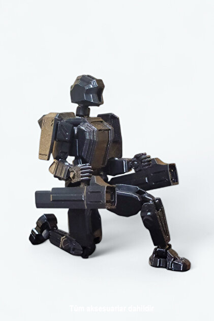 Suelo Butik Cyborg 13 Zırhlı Robot Dummy Siyah Tüm Eklemleri