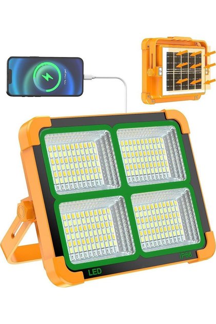 Taşınabilir Solarlı Çalışma Ve Kamp Işığı, Powerbanklı Güneş Enerjili Işıldak,Fener-150W 2000 Lümen