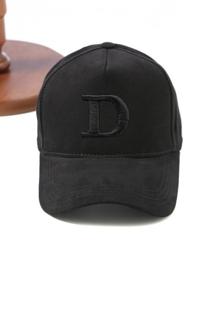 Luxury Gabardine Baseball Cap with Letter D