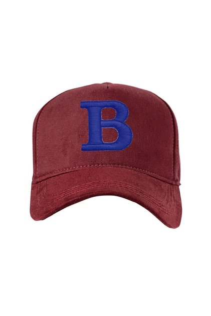 Luxury Gabardine Baseball Cap with Letter B