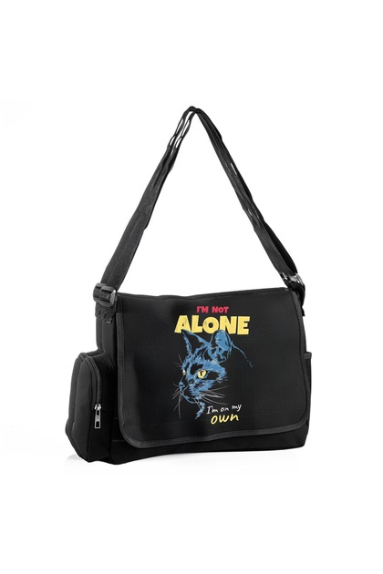 Printed Messenger Bag/ Bag Adjustable Belt and Zippered Pockets