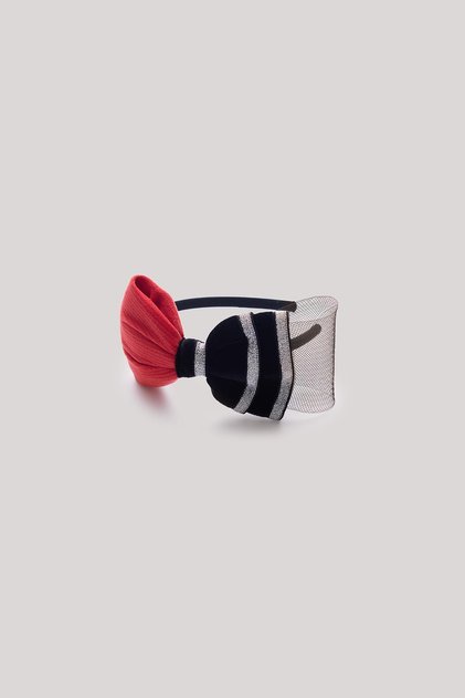 Bg Store Red-Black Crown for Girls