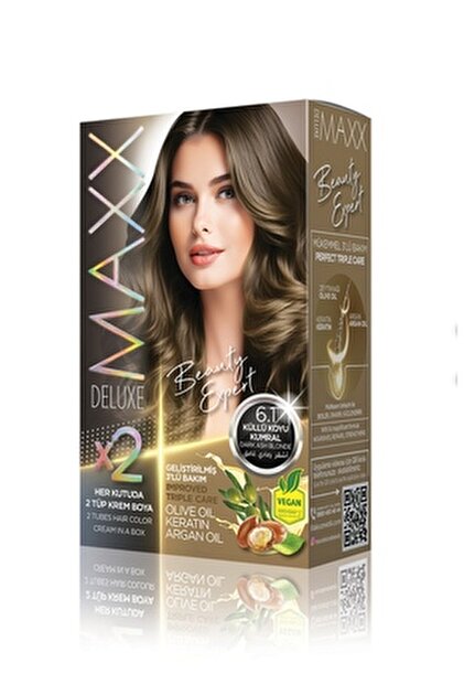 コスメ×8 MAXX DELUXE Beauty Expert 8.11 Yoğun Açık Küllü Kumral Set Boya