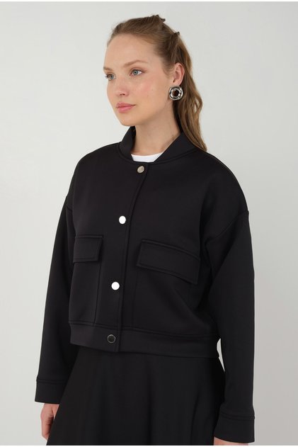 Scuba Bomber Ceket Siyah