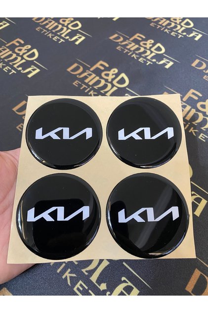 Kia Ceed, Rio, Cerato, Picanto, Sportage, Sorento 60 mm Diameter New Lettering Emblem Decoration Wheel Logo