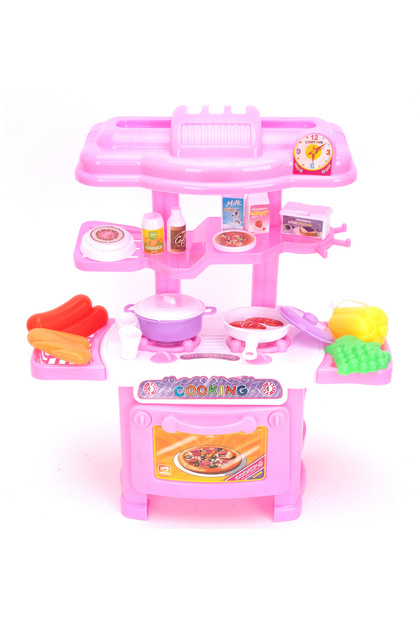 Kitchen Playhouse Set with Light & Sound, Child Safe Material, 3+ yrs, L92xB62xH72cm