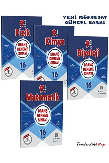 ÖZDEBİR YAYINEVİ 9.Sınıf Yeni Müfredat Sayısal Branş Deneme Seti