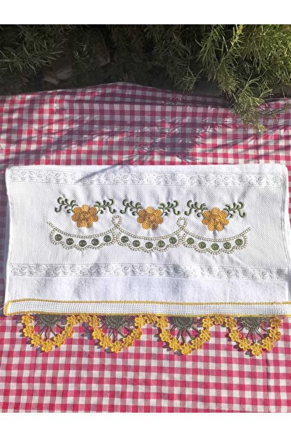 Embroidered, 100% Cotton, Suitable for Dowry, Gift Towel, 100% Cotton