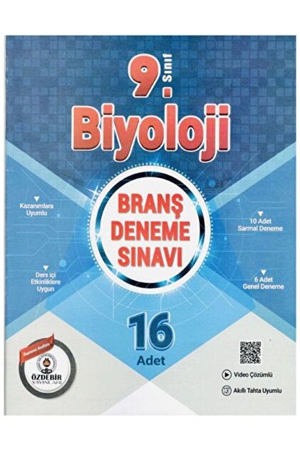 ÖZDEBİR YAYINEVİ 9.Sınıf Güncel Baskı 16X16 Matematik Branş Deneme