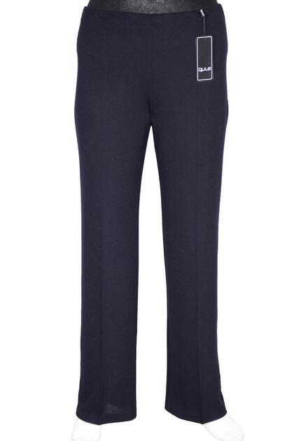 Women's Turquoise Lined Navy Blue Pants