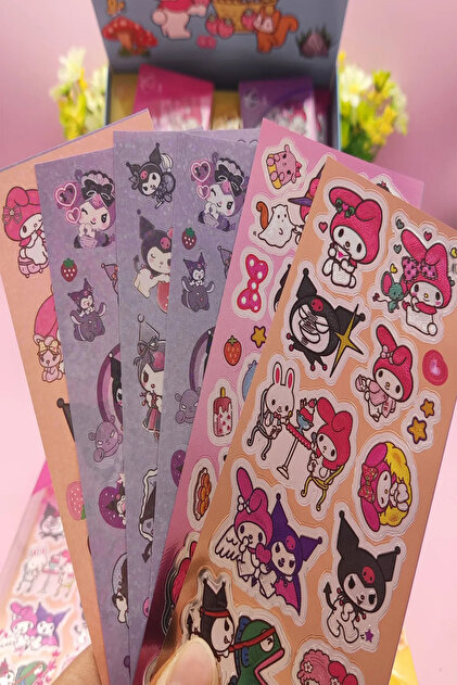 ÖZ KIRTASİYE Kuromi Stıcker Set (1 Paket) 6 Farklı Stıcker Mevcut