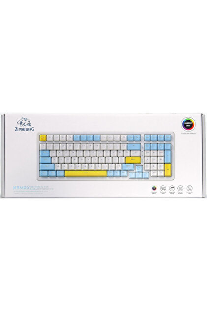 ATAsoft Ziyoulang K3 Max Klavye Red Switch Oyuncu Klavyesi Gaming