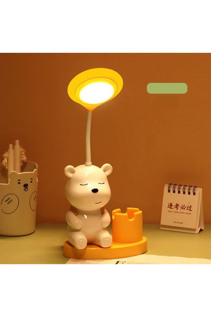 Teddy Bear Table Lamp and Pen Holder, 31X13,