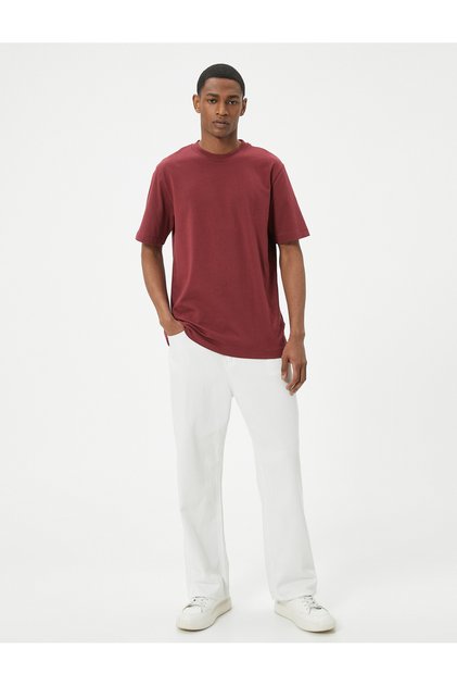 Basic T-Shirt Crew Neck Short Sleeve Cotton
