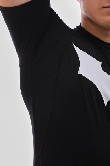 YHM Erkek Compression Tişört Batman Baskılı Siyah Spor Body