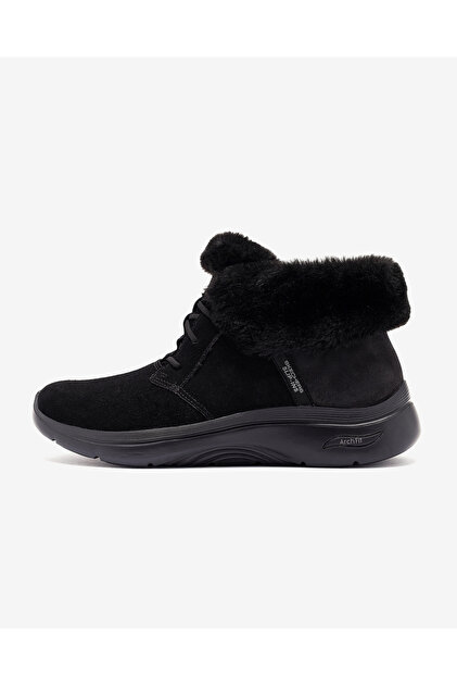 Skechers Go Walk Arch Fit Boot Cozy Rereat Kadın Siyah Kar