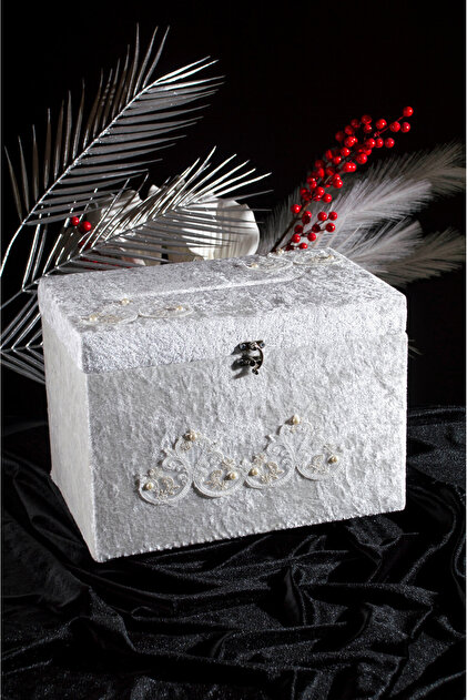 ADENZ Takı / Zarf Sandığı Kilitli - Çeyiz Nişan Söz Düğün Sandık