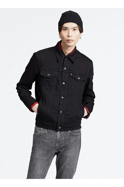 Levi's Levis THE TRUCKER JACKET TR DA Siyah Erkek Ceket Normal Düz