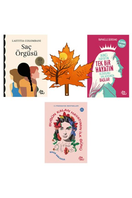 Saç Örgüsü - ikinci Hayatın Tek Bir Hayatın Olduğunu - Bugün Kalan Hayatımın ilk Günü -kitap ayracı