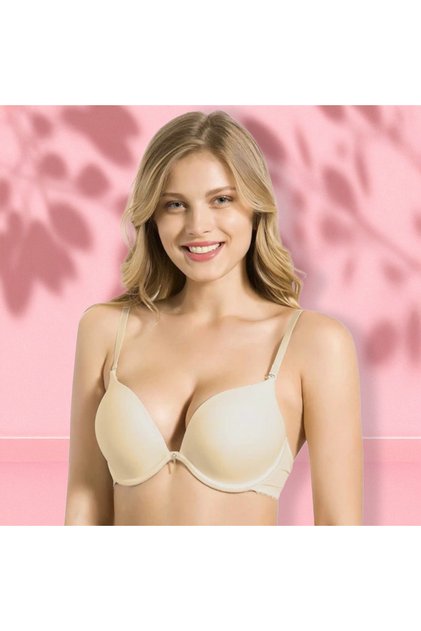 7034 Brenda Skin Color Padded Supported Magic Bra