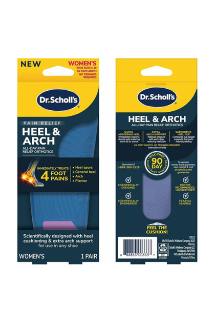 Dr.Scholl's Pain Relief  Heels & Arch all-day Pain Relief Orthotics-Women