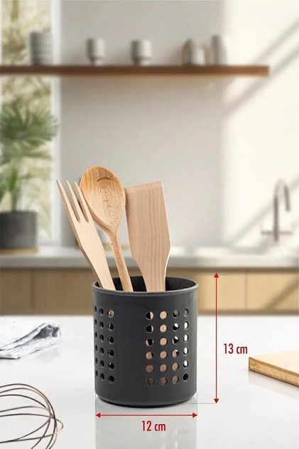 Plastic Cylinder Upright Cutlery & Countertop Organizer & Serving Stand