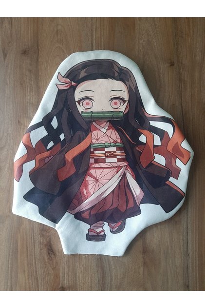 Ow Bag Demon Slayer - Nezuko Pattern Shaped Design Chibi Character Pillow