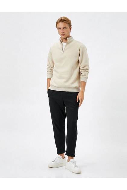 Jogger Sweatpants with Lace Waist Pocket
