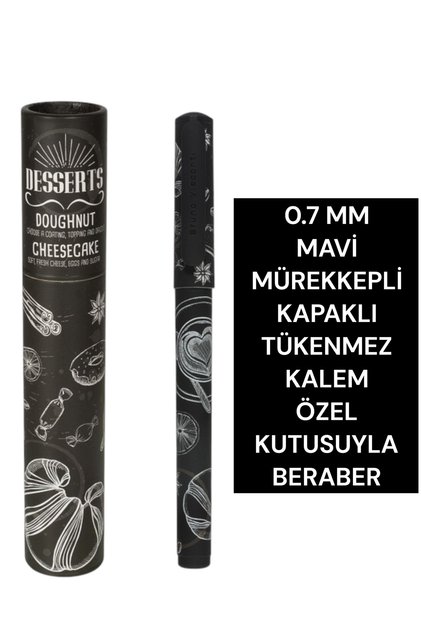 0.7 mm Blue Ink Cover Absorbent Pen Cover with Special Box