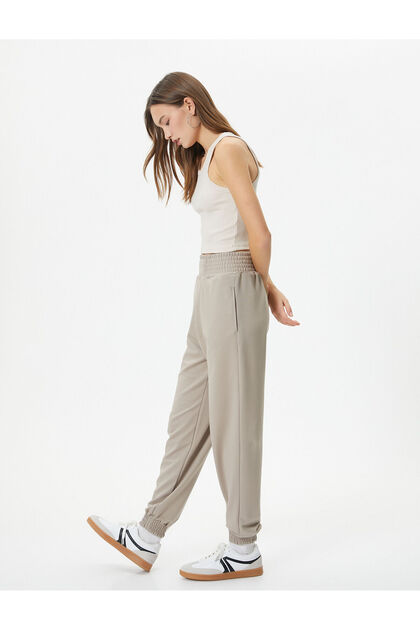 Jogger Sweatpants High Waist Comfortable Fit Pocket Cotton Blend