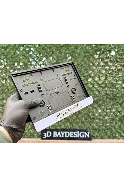 3dbaydesign Mustafa Kemal Atatürk I?mzalı Motorsiklet Plakalığı